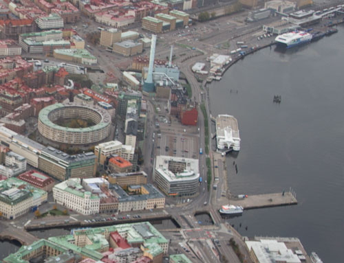 Skeppsbron (Flygfoto: Per Hallén 2012)